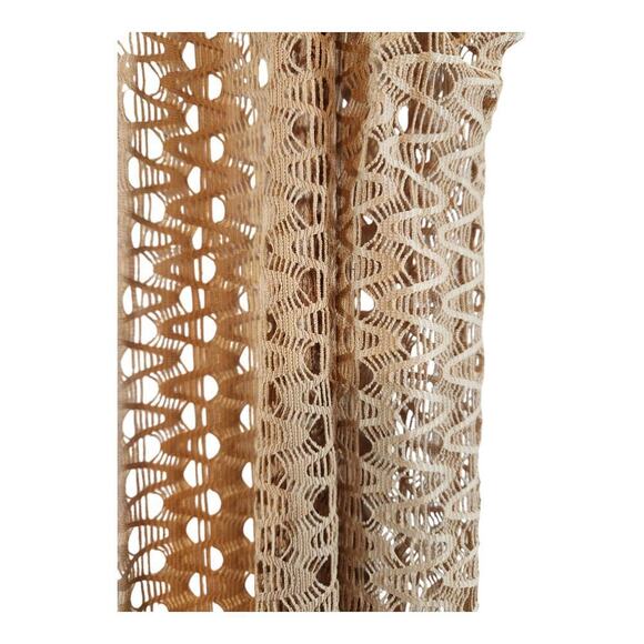 Do Everything in Love one sz brown knit cardigan with fringe boho Hippie duster - Picture 2 of 7